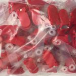 CLIPS PVC RED 100IN1 MAS
